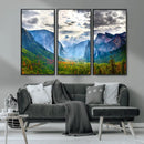 Yosemite Park Half Dome 3 Panel Canvas Print | Large Giclée by MyGreatCanvas | Canvas Wall Art Prints | Photo Prints & Wall Decor