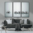 Newton's Cradle Wall Art Canvas Print, Framed Newton Cradle