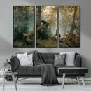 Grizzly Bear Cubs Wall Art Canvas Print