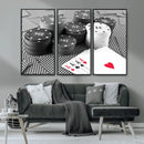 Poker Game Cards Wall Art Canvas, Multi Panel Wall Art by MyGreatCanvas | Canvas Wall Art Prints | Photo Prints & Wall Decor