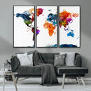 World Map Canvas Print – Detailed Map of the World Wall Art by MyGreatCanvas | Canvas Wall Art Prints | Photo Prints & Wall Decor