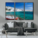 Santorini Wall Art Canvas Print