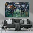 American Football Playing Wall Art Canvas Print by MyGreatCanvas | Canvas Wall Art Prints | Photo Prints & Wall Decor