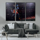 American Football Wall Art Canvas Print, Stadium Sport Wall
