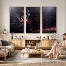 American Football Wall Art Canvas Print, Stadium Sport Wall