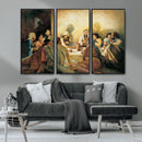 Last Supper Wall Art Canvas Print, Framed Jesus Painting Art