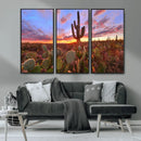 Arizona Desert Wall Art Canvas Print - Framed Deser Sunset by MyGreatCanvas | Canvas Wall Art Prints | Photo Prints & Wall Decor