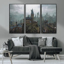 Disney Castle Wall Art Canvas Print, Living Kids Home Room
