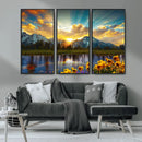Grand Teton Park Sunrise Wall Art – Vibrant Landscape Canvas by MyGreatCanvas | Canvas Wall Art Prints | Photo Prints & Wall Decor