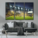 Columbus Crew Stadium Match Triple Canvas Wall Art - Dynamic