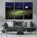 Michigan Wolverines Football Canvas Wall Decor, Football