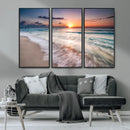 Sunset Beach Wall Art – Soothing Coastal Landscape, Ready to by MyGreatCanvas | Canvas Wall Art Prints | Photo Prints & Wall Decor