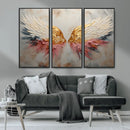 Golden Angel Wings Wall Art Canvas Print – Stunning Abstract by MyGreatCanvas | Canvas Wall Art Prints | Photo Prints & Wall Decor