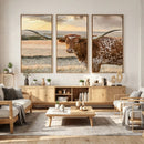 Texas Longhorn Wall Art Canvas Print, Rustic Ranch Decor, by MyGreatCanvas | Canvas Wall Art Prints | Photo Prints & Wall Decor