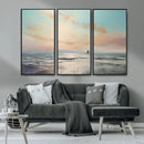 Abstract Ocean Wall Art - Boat Wall Art Canvas Print by MyGreatCanvas | Canvas Wall Art Prints | Photo Prints & Wall Decor