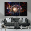 Nebula and Galaxies in Space Wall Art Canvas Print, Spiral