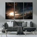 Avengers Planet Wall Art Canvas Print