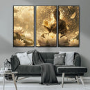 Golden Buddha Wall Art | Yoga Room Decor and Meditation Room by MyGreatCanvas | Canvas Wall Art Prints | Photo Prints & Wall Decor