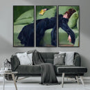 Decadent Girl by Ramon Casas Wall Art Canvas Print, Framed