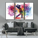 Colorful Golfer Swing Wall Art Canvas Print - Ready to Hang, by MyGreatCanvas | Canvas Wall Art Prints | Photo Prints & Wall Decor