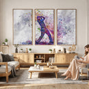 Watercolor Golf Swing Wall Art Canvas Print | Vibrant