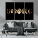 Phases of the Moon Wall Art | Canvas Print for Modern Wall by MyGreatCanvas | Canvas Wall Art Prints | Photo Prints & Wall Decor