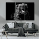 Bear Canvas Print | Wildlife Wall Art for Cabin Decor |