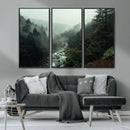 Misty Forest Wall Art | Ready to Hang and Framed | Tranquil