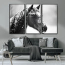 Horse Canvas Print - Winter Horse Snow Wall Art Canvas Print by MyGreatCanvas | Canvas Wall Art Prints | Photo Prints & Wall Decor