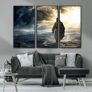 Jesus Walking Water Wall Art – Inspirational Christian