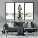 Abstract Jesus Wall Art Canvas Print, Christian Wall Art,