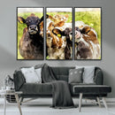 Curious Cows Farmhouse Wall Art | Ready to Hang and Framed
