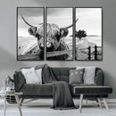 Scottish Highland Cow Wall Art | Rustic Farmhouse Décor |