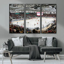 Lausanne Arena Ice Hockey Stadium Wall Art Canvas Print,