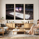Rogers Place Edmonton Oilers Ice Hockey Stadium Wall Art,
