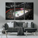 Vaudoise Lausanne Ice Hockey Arena Stadium Wall Art Canvas,