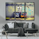 Banksy Life is Short Wall Art - Iconic Graffiti Art on by MyGreatCanvas | Canvas Wall Art Prints | Photo Prints & Wall Decor