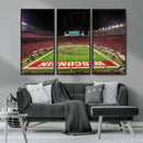 Wisconsin Badgers Football Team Print Canvas- Madison Camp