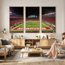 Wisconsin Badgers Football Team Print Canvas- Madison Camp