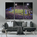 University of Kansas Jayhawks Football Team Print - Lawrence by MyGreatCanvas | Canvas Wall Art Prints | Photo Prints & Wall Decor