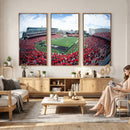 Cincinnati Bearcats Football Team Print - Nippert Stadium Wall Art Canvas Print