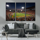 Clemson University Tigers Art Print, Football Team Print -