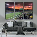 Eugene Autzen Stadium Canvas Wall Art Print – Sunset Over