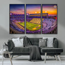 The Louisiana State University Tigers Football Team Print - by MyGreatCanvas | Canvas Wall Art Prints | Photo Prints & Wall Decor