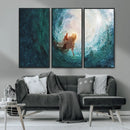 Powerful Jesus Canvas Print - Hand of Salvation,