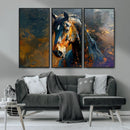 Abstract Horse Wall Art Canvas Print | Farmhouse Wall Decor by MyGreatCanvas | Canvas Wall Art Prints | Photo Prints & Wall Decor