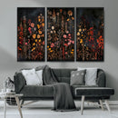 Large Floral Painting Print Illustration Flowers Canvas Wall by MyGreatCanvas | Canvas Wall Art Prints | Photo Prints & Wall Decor