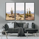 Desert Cactus Canvas Wall Art – Serene Southwestern Arizona by MyGreatCanvas | Canvas Wall Art Prints | Photo Prints & Wall Decor