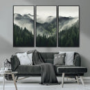 Misty Forest Canvas Print Wall Art Premium Canvas Print a