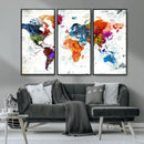 World Map Canvas Print – Framed Travel Map Wall Art for by MyGreatCanvas | Canvas Wall Art Prints | Photo Prints & Wall Decor